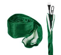 2Pcs per 4ft Green Velvet Chandelier Fabric Chain Cord Cover Touch Fastener