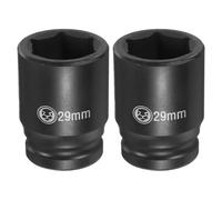 2pcs per 6 Point Deep Impact Socket 3/4" Drive 29mm Metric Socket 2.4" Long CR-V