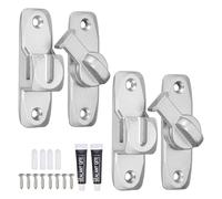2Pcs per 90/180 Grado Flip Barn Door Lock, Serratura in Lega di Alluminio