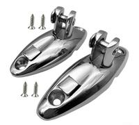 2pcs per bimini per top Swivel Hinges 316 Stainless Steel Deck Mount | 316 Stainless Steel, 360-degree Rotation, Includes Screws, For Boats Yachts Trailers, Secure Deck Side Installation