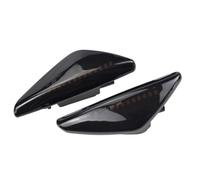 2PCS Per BMW Per X5 E70 Per X6 E71 E72 Per X3 F25 Fumo Dinamico Che Scorre LED Indicatore Laterale Luce Di Segnale Sequenziale Lampeggiante Lampada indicatori direzione(Dynamic Smoked Black)