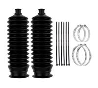 2PCS Per Componenti Sterzo Tirante Interno Boot Kit Silicone Rack Pignone Set