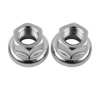 2PCS per m10 Bike Hub Nuts 3/8 Inch Steel Fixed Gear 2PCS per(2PCS M10) | per m10 thread, 3/8 inch size, fits fixed gear hubs, steel construction, easy install