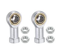 2Pcs per SI10T/K Cuscinetto Snodo Filettatura F 10mm SX M10x1.5 con Dado