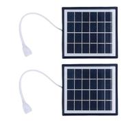 2pcs Piccole Cariche Solari 5W Porta USB Facile Trasporto Soluzione Energetica Ottimizzato Assorbimento della Luce Solare Attrezzatura Esterna per Escursionismo Resistente alle intemperie Cariche