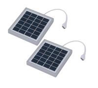 2pcs Piccole Cariche Solari 5W Porta USB Facile Trasporto Soluzione Energetica Ottimizzato Assorbimento Luce Solare Attrezzatura Esterna per Escursionismo Kit di Ricarica Solare