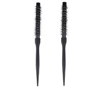 2pcs piccolo mini spazzola per capelli rotonda setole in nylon resistente al calore, capelli corti asciugando brushing styling rullo spazzola per capelli 10mm diametro 12mm Libri di moda