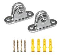 2pcs Piccolo Puleggia Blocco Tranquillo Muto Cuscinetto Rullo Duplex