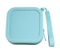 2pcs piccolo quadrato portatile sacchetto di moneta del silicone, borsa da toilette impermeabile da viaggio sacchetto cosmetico mini moneta per viaggi, grigio scuro, grigio scuro