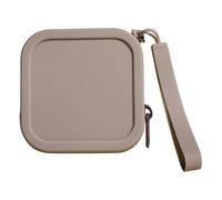 2pcs piccolo quadrato portatile sacchetto di moneta del silicone, borsa da toilette impermeabile da viaggio sacchetto cosmetico mini moneta per viaggi, verde scuro, verde scuro