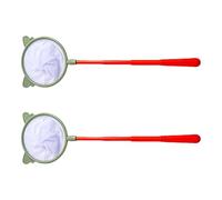 2Pcs Piccolo Retrattile Manico Lungo Dip Net Acquari Acquari Serbatoi di Pesce Rete Gamberetti Filtro Per I Bambini Acquari Enduring Filtro Gamberetti