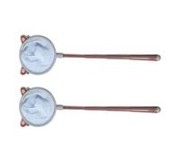 2Pcs Piccolo Retrattile Manico Lungo Dip Net Acquari Serbatoi di Pesce Gamberetti Net Fish Tanks Filtro Per I Bambini Enduring Home Pool Strumento di Pulizia