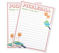 2pcs Pickleball Notepads, Things To Do After Pickleball Notepad Easy to Tear Novelty Note Pads Cute Memo Notepads Funny Pickleball Gifts for Office Supplies Pickleball Fans(Orange)