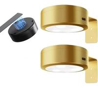 2pcs Picture Lights for Wall, Luci da parete per cornici d'arte, applique da parete per quadri, luci magnetiche a LED ricaricabili con telecomando e 3 tempi di colore per vernici, Picture L