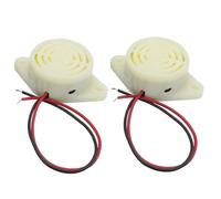 2pcs Piezo Buzzer High-Decibel Anti-Lotheft 12V Multiposti Buzzer Segnali sonori continui elettronici con filo di piombo