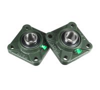 2pcs Pillow Block Bearing UCF205 25mm Mounted Bear Square Flange