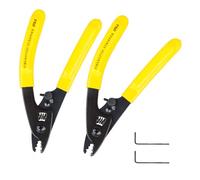 2pcs Pinze di stripping CFS-3, Pinze di stripping a tre fori per stripping rivestimenti in fibra che vanno da 250μm a 125μm e strati esterni del jumper che vanno da 0,9 mm a 3 mm