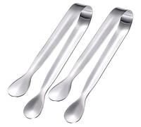 2pcs Pinze per zucchero,Pinze per Ghiaccio,Acciaio Inox Pinze per Ghiaccio Piccole Pinze,Mini Pinze per Servire,per Ghiaccio,Antipasti,Ollette di zucchero,Cucina,Bar,Buffet,Caffè,11cm