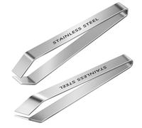 2pcs Pinzette da Cucina,Pinzetta per lische pesce,Pinzette cucina,Pinza Leva lische,Pinzetta per pesci in Acciaio Inox,per Ossa di Pesce,Piume di Pollo,12cm