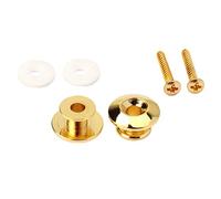 2pcs placcatura Strap Locks fr chitarra acustica elettrica basso di ricambio oro