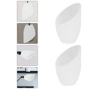 2Pcs Plastic Lamp Shades White Inclined Head Lamp Cover for Home Use