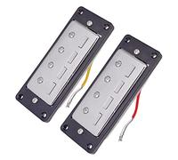 2pcs Plastica Chitarra Elettrica Humbucker Pickups Ponte Collo Set Con Telaio Nero Per 4 Corde Basso Elettrico Pickups FAI DA TE Accessorio Chitarra Elettrica