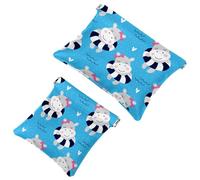 2PCS Pocket Cosmetic Bag, Borsa cosmetica impermeabile in pelle portatile Mini Travel Makeup Bag No Zipper Self-Closing Cosmetic Bag per le donne, Multicolore 02, 7.1x5.8 inch/4.7x4.5 inch