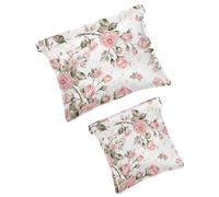 2PCS Pocket Cosmetic Bag, Borsa cosmetica impermeabile in pelle portatile Mini Travel Makeup Bag No Zipper Self-Closing Cosmetic Bag per le donne, Multicolore 09, 7.1x5.8 inch/4.7x4.5 inch