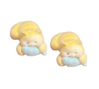 2PCS Popolare Floccaggio Gatti Design Clip di Capelli Con Molla Sicura Laterale Barrettes Per Scuola Partito Escursione Accessori Floccaggio Gatti Forma Capelli