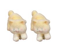 2PCS Popolare Floccato Gatti Design Clip Dei Capelli Con Molla Sicuro Parrucchi Per La Scuola Partito Escursione Accessori Antiscivolo Primavera Capelli