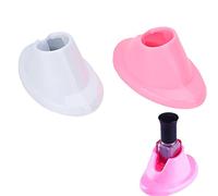 2pcs porta bottiglia dello smalto del chiodo, supporto della bottiglia della vernice di gomma molle del supporto dello smalto dello smalto per il salone di arte del chiodo