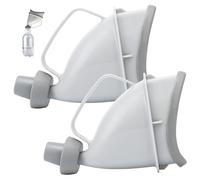 2Pcs Portable Urinal for Men, Safe Emergency Women Male Urine Bottle, Spill Proof Reusable Pee Urine Bottle for Camping Travel TrafficPee Bottles Men