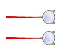 2Pcs Portatile Rete Da Pesca Piccola Retrattile Manico Lungo Dip Acquari Acquari Gamberetti Piscina Strumento di Pulizia Della Farfalla Net
