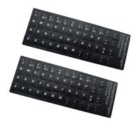 2Pcs Portoghese Tastiera Adesivi Set Tastiera Sostituzione Della Pelle Sfondo Opaco Lettera Sticker Per Laptop Desktop Aggiornamenti