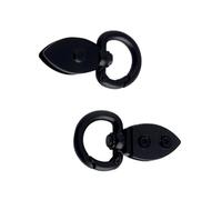 2Pcs Pratico Finitura Antica Molla Chiusura Cinghia di Fissaggio Meccanismo di Chiusura Sicuro Per Borsa In Pelle Accessori Borsa Vintage Chiusura Laterale, Nero , One Size