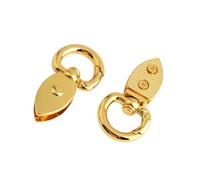 2Pcs Pratico Finitura Antica Molla Chiusura Cinghia di Fissaggio Meccanismo di Chiusura Sicuro Per Borsa In Pelle Accessori Borsa Vintage Chiusura Laterale, Kg, One Size