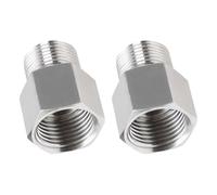 2Pcs Pratico Rinforzato In Acciaio Inox Transizione Raccordi G1/4 Femmina N1 Maschio Filettati Connettori Rapida Installazione Adattatore Acqua Olio