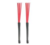 2Pcs Professionale Nylon Wire Brush Jazzes Drum Spazzole Con Manico Confortevole Drum Brush Percussione Spazzole Spazzola