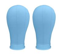 2Pcs Professionale Parrucche Display Testa Con Forma Naturale Testa Leggera Nuclei In Schiuma E Tela Rinforzata Per Uso Salone