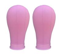 2Pcs Professionale Parrucche Display Testa Con Forma Naturale Testa Leggera Nuclei In Schiuma E Tela Rinforzata Per Uso Salone