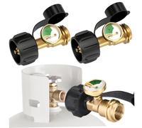 2Pcs Propane Tank Gauge, Brass Leak-Proof Propane Gas Gauge with Luminous Dial, Anti-Corrosion for 5-40 Lb TankPropane Tank