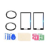 2PCS protezioni della lente 2PCS vetro temperato ottico/pellicola PC compatibile per Insta360 X4, rotante lente protettore Cap schermo lente copertura 9H Film (Plastica PC)