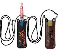 2pcs PU sacchetto con cordino può trasportare Vari Vape, Vape Caso Pouch, sacchetto di sigaretta elettronica sacchetto (Brown + Black)