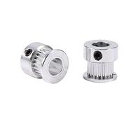 2Pcs Pulegge Dentate in Alluminio, Puleggia della Cinghia a 20 Denti a Sincrono 8mm Alesaggio per Stampante 3D