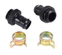 2Pcs Punta Raccordo Computer Acqua Radiatore di Raffreddamento Rame Dissipatori