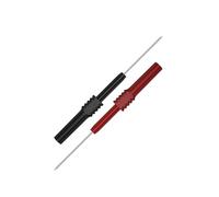 2PCS Puntali Spille 1MM Punte della sonda di prova flessibile Connettore elettrico 4MM Spina a banana femmina Ago multimetro J.30010(2 red)