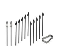 2PCS punte di titanio + 10PCS punte di plastica per Samsung Galaxy Tab S9/S9FE+/S9 Ultra/S8/S8+/S8 Ultra/S7/S7 FE/S6/S6 Lite/S22/S23/S24 Ultra, sostituzione delle punte della penna stilo