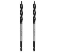 2PCS Punte per Legno Professionali 10mm x 165mm, Punta Autoalimentata in Acciaio al Carbonio con Gambo Esagonale da 1/4 Pollice, Trivella a Spirale per Trapano Elettrico e Lavorazione del Legno