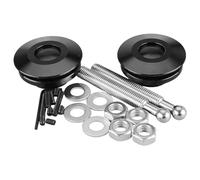 2pcs Push Button Quick Release Hood Bonnet Pins Lock Clip Bumper Latch Kit