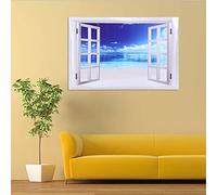 2Pcs PVC e Sea and Win modello rimovibile W Sticker Decal per la decorazione domestica su porte e